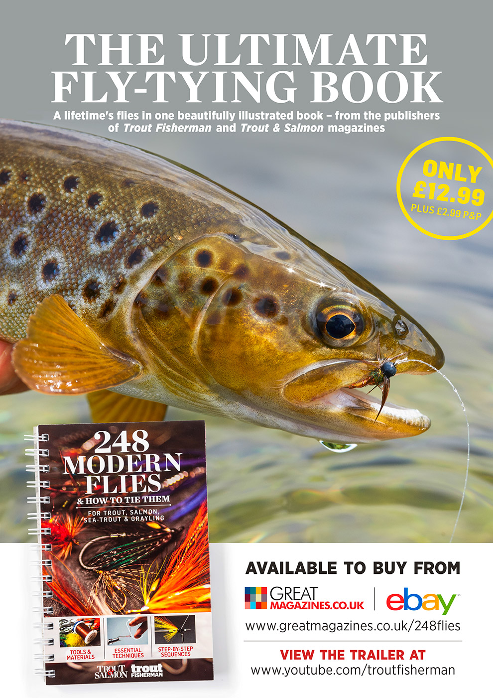 Editorial advertisement for '248 Modern Flies & How to Tie Them'